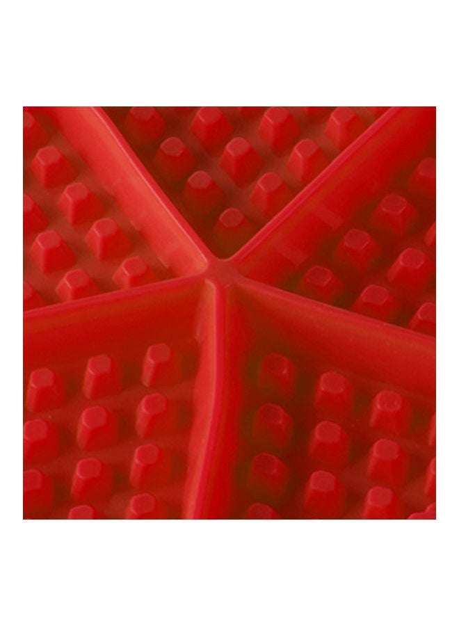 قالب وافل غير لاصق أحمر 16.8x1.5سم - Image 2