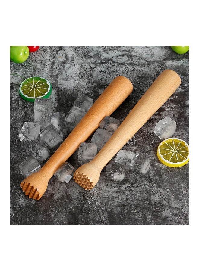 قضيب تحريك خشبي بيج - Image 3