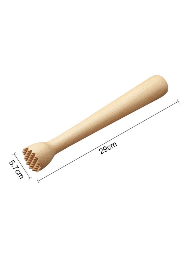 قضيب تحريك خشبي بيج - Image 5