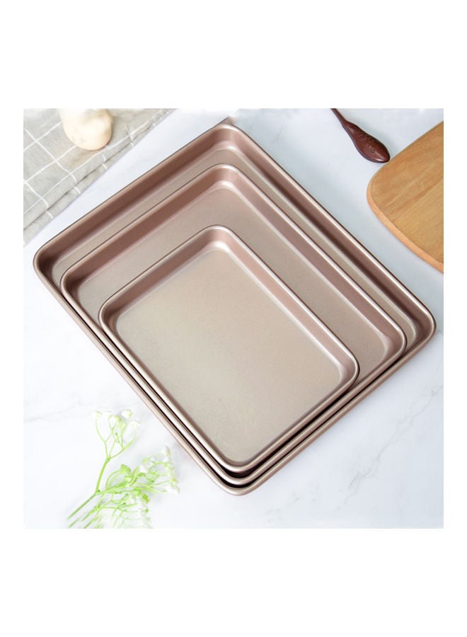 Baking Tray Golden 17x22x2.4cm - Image 1