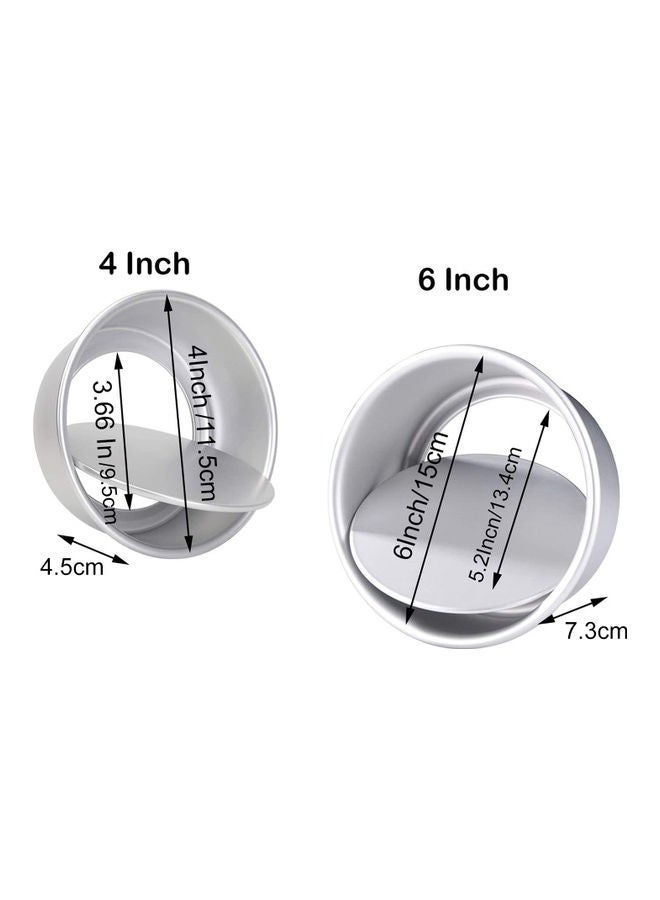 Removable Round Cake Pan Silver - Image 2