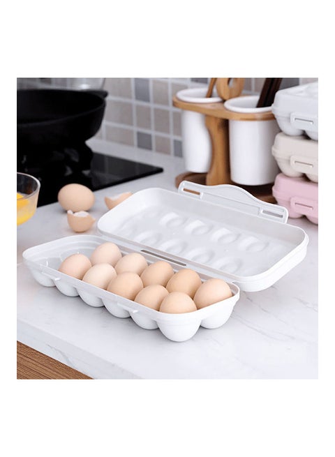 12 Grids Large Capacity Egg Storage Box Grey