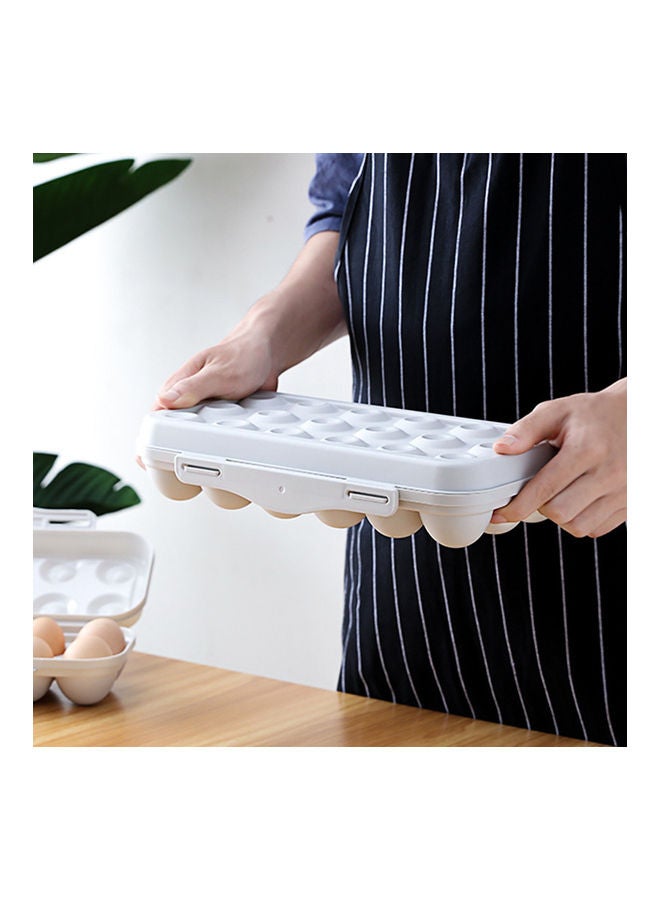 Generic - 12 Grids Large Capacity Egg Storage Box Grey - Image 1
