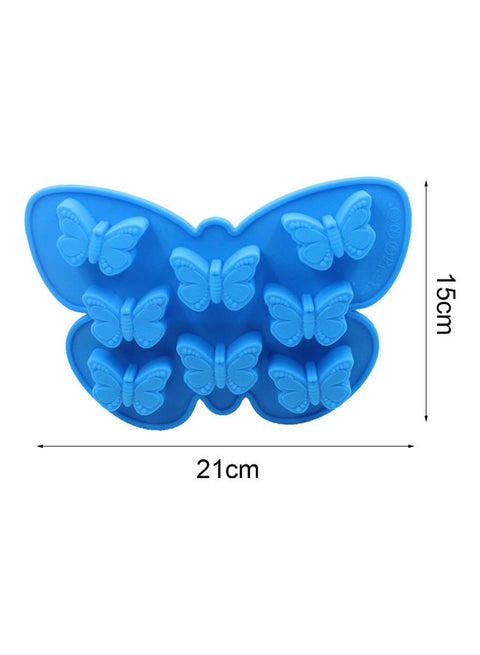 Butterfly Shape Silicone Mold Blue 15x16x2.3cm