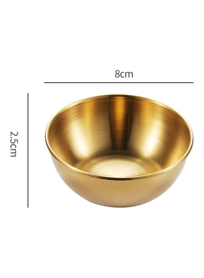 Generic Small Metal Sauce Dish Gold 