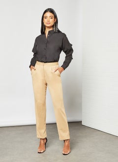 Sivvi x D'Atelier Tailored Trousers Brown  - Image 3
