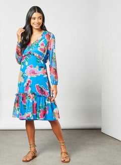 Sivvi x D'Atelier Floral Print Blouse Blue  - Image 1