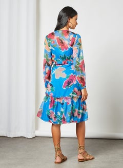Sivvi x D'Atelier Floral Print Blouse Blue  - Image 2