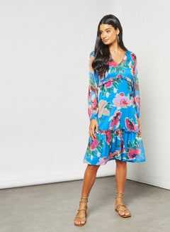 Sivvi x D'Atelier Floral Print Blouse Blue  - Image 3