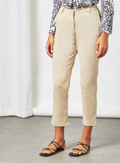 Sivvi x GenM Cigarette Trousers Beige  - Image 1