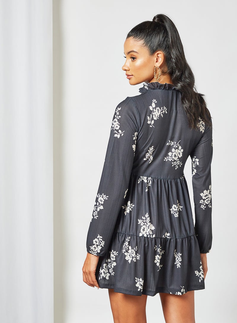 Sivvi x D'Atelier - Floral Print Mini Dress Multicolour - Image 1