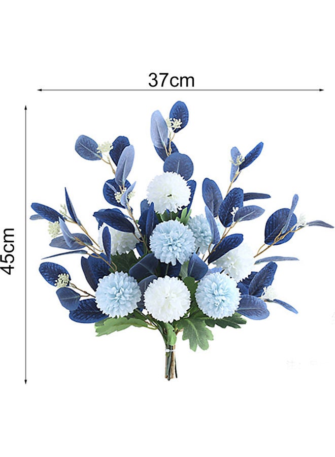Bouquet Of Fake Mediterranean Flowers Blue/White  - Image 4