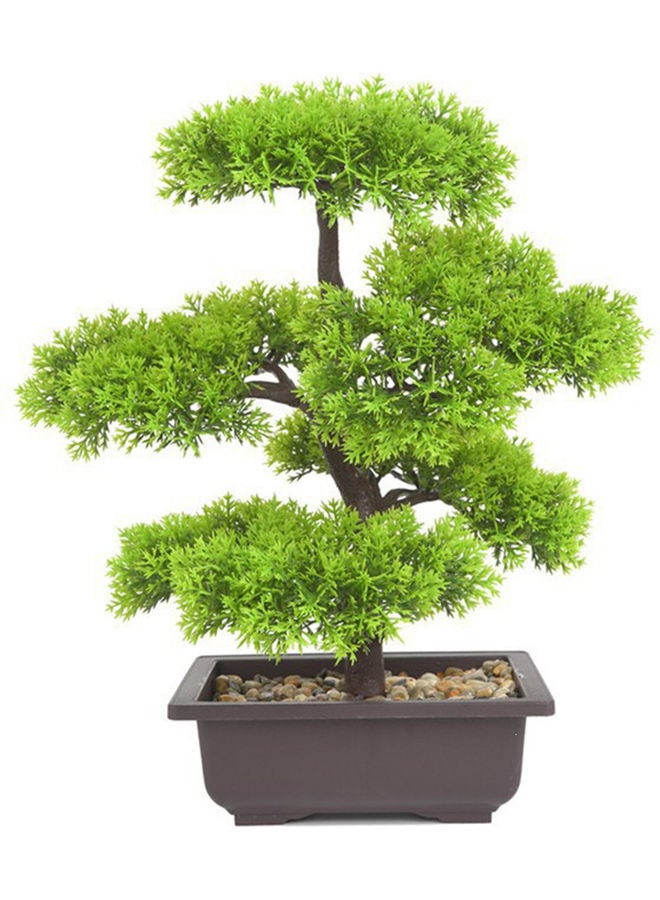 Generic - Bonsai Artificial Plant Green/Grey - Image 1