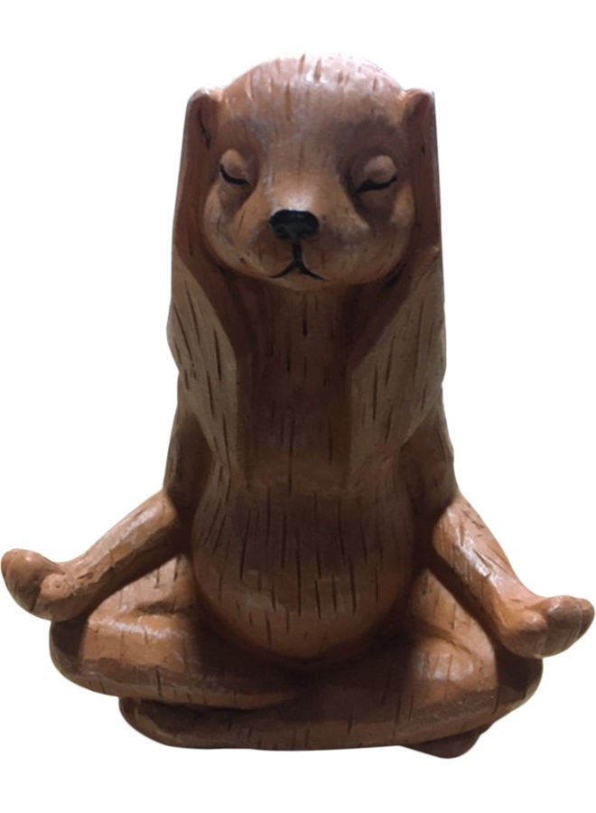 Decorative Rabbit Figurine Brown - Image 1
