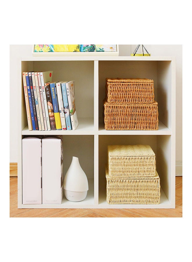 Rattan Storage Basket with Lid Brown - Image 5