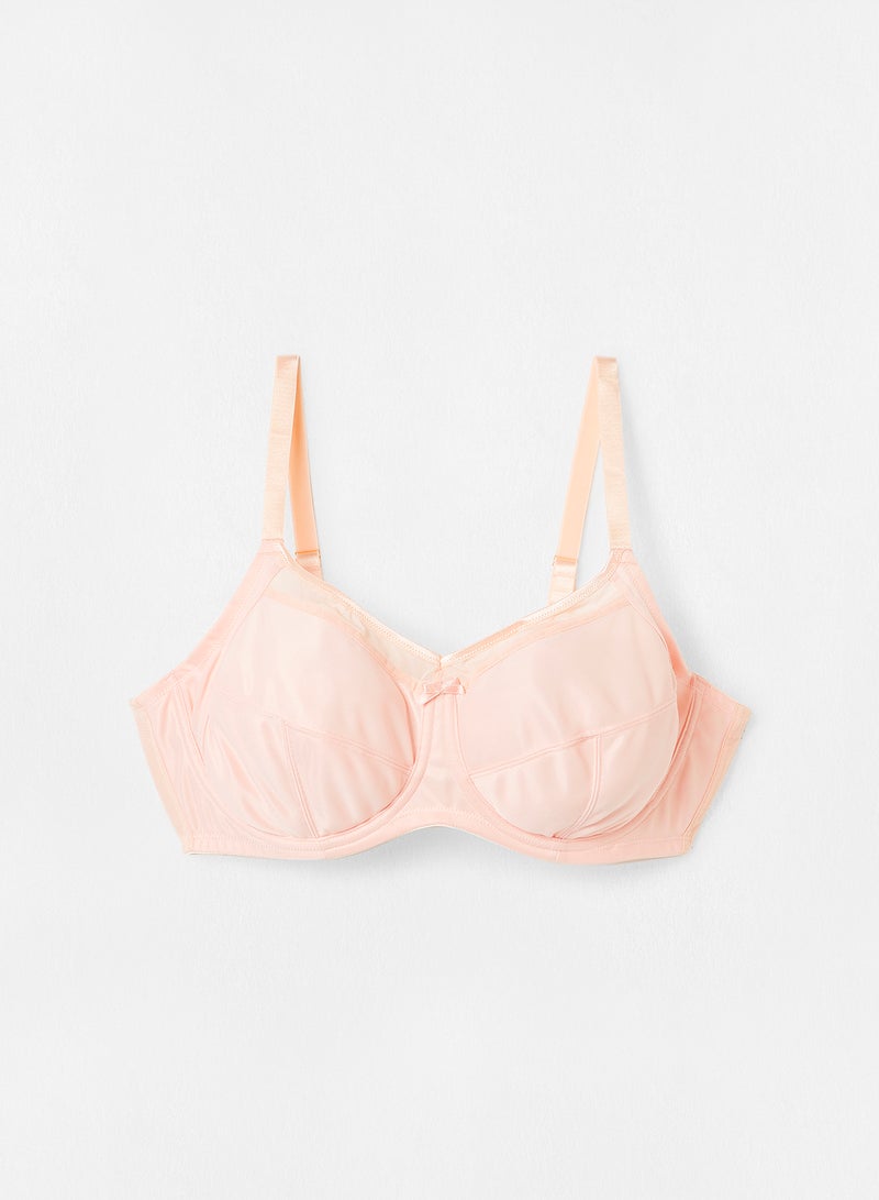 zivame Wired Full Coverage Bra Pink  - Image 1