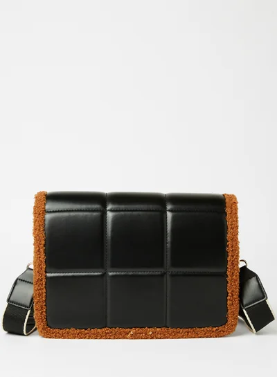 Jove Stylish Casual PU Crossbody Bag For Women Black