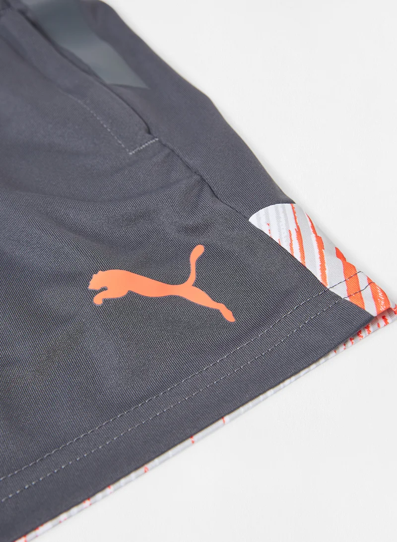 PUMA Kids/Teen Solid Individual Cup Youth Football Shorts Grey