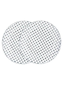 2-Piece Bossa Nova Salad Plate Set Clear 2 x 23cm