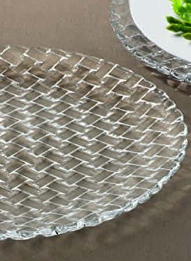 Nachtmann - 2-Piece Bossa Nova Salad Plate Set Clear 2 x 23cm - Image 1