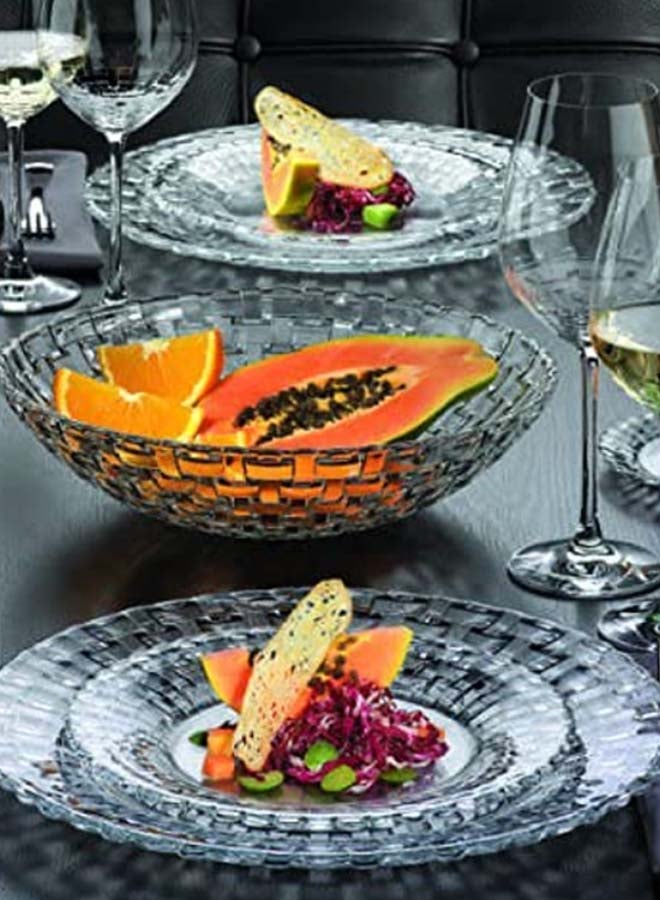 Nachtmann - 2-Piece Bossa Nova Salad Plate Set Clear 2 x 23cm - Image 1