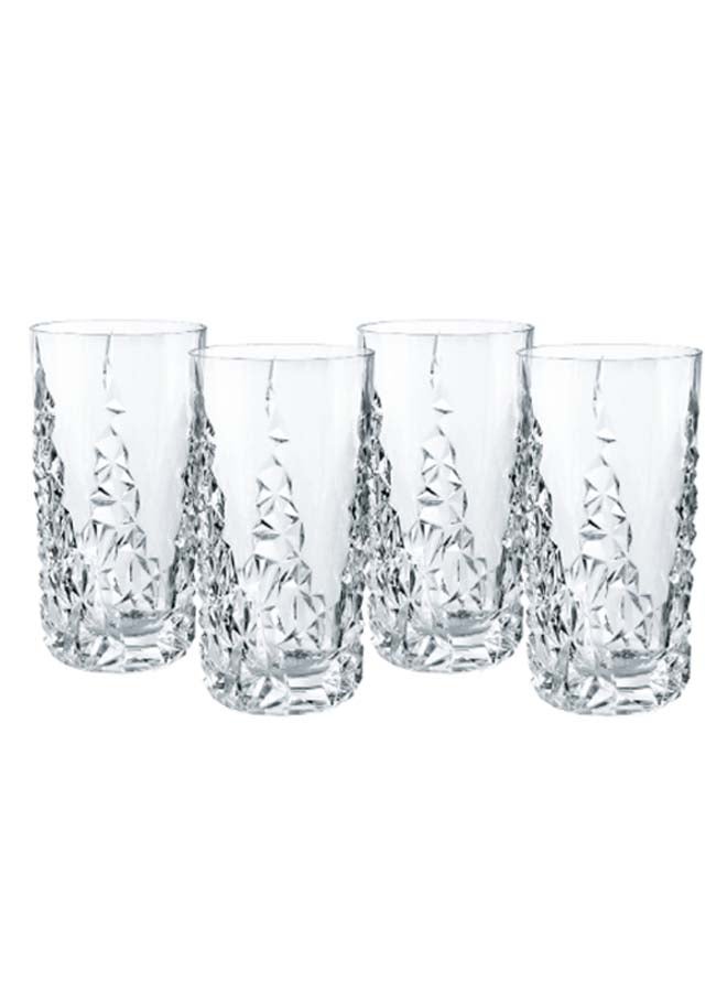 Nachtmann - 4-Piece Sculpture Longdrink Tumbler Set Clear 4 x 15.4cm - Image 1