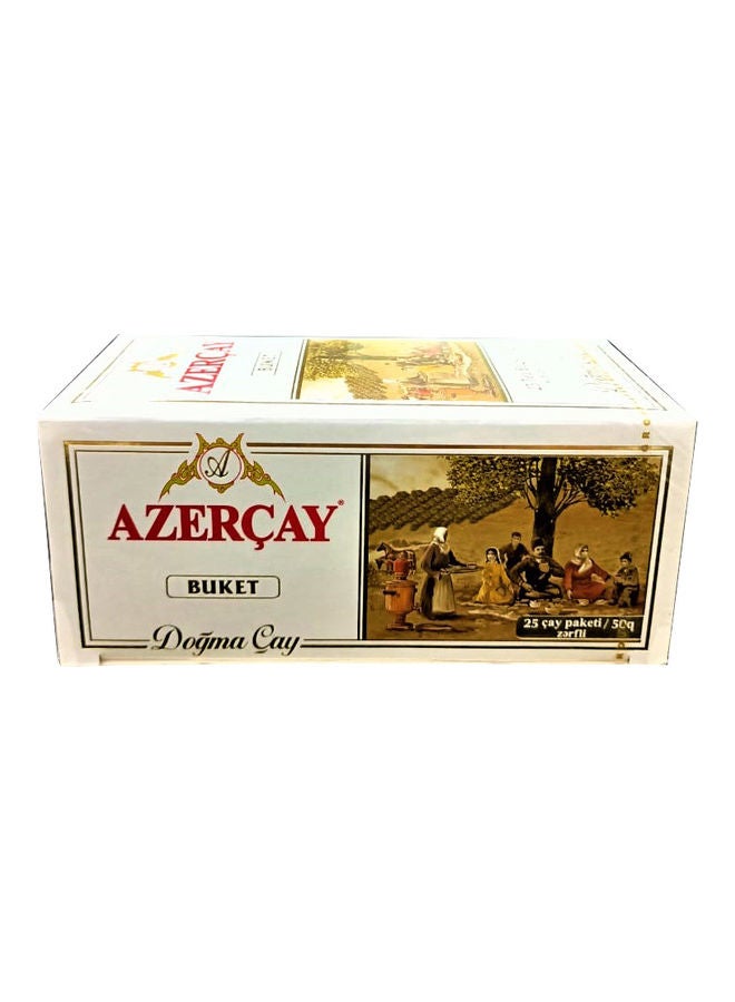 AZERCAY - Azercay Azerbaijan Black Tea Buket Dogma Cay 25 Bags Orange 50grams - Image 1