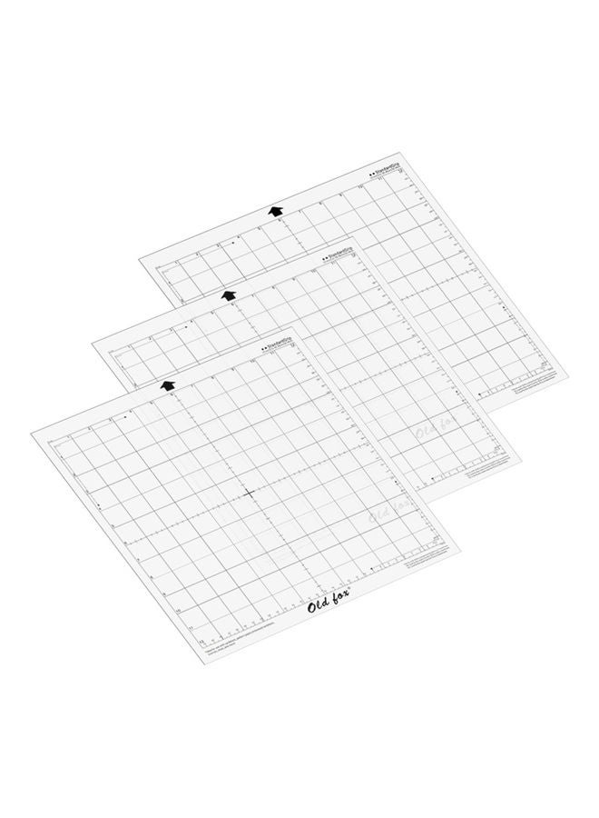 3-Piece Replacement Cutting Mat With Measuring Grid Transparent - v1626585548/N49230785A_1