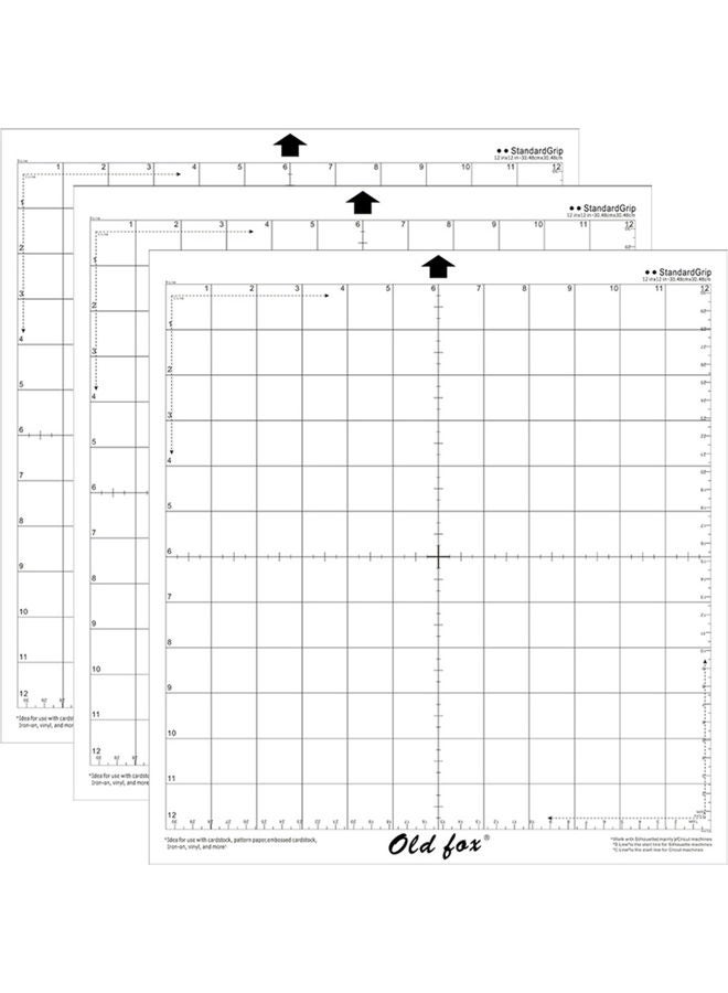 3-Piece Replacement Cutting Mat With Measuring Grid Transparent - v1626585549/N49230785A_6