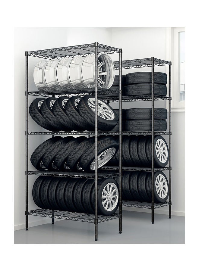 Generic 5-Tier Storage Rack Black  - Image 5