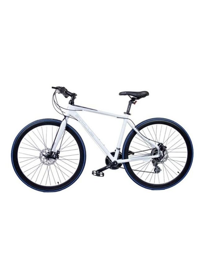 ZYKLUS Hybrid Bike 700c White/Black 133 x 19.5 x 73cm Size XL - Image 1