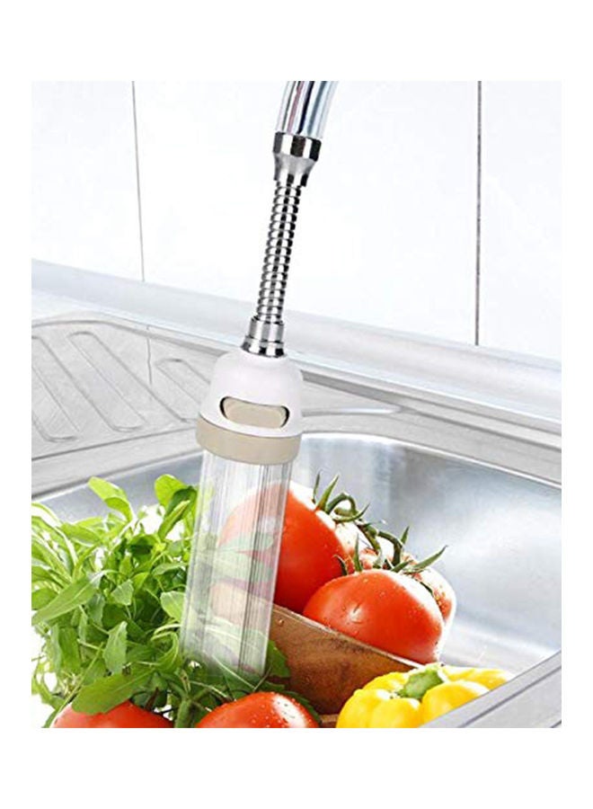 Three-Gear Adjustable Faucet Sprayer Silver/White - Image 2