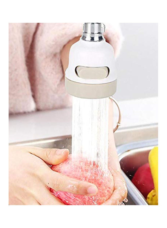 Three-Gear Adjustable Faucet Sprayer Silver/White - Image 3