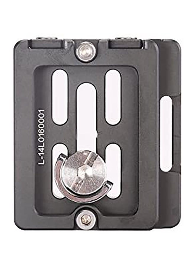 Leofoto Camera QR Plate W Retractable Backstop Arca/RRS Lever Clamp Compatible Black - Image 2