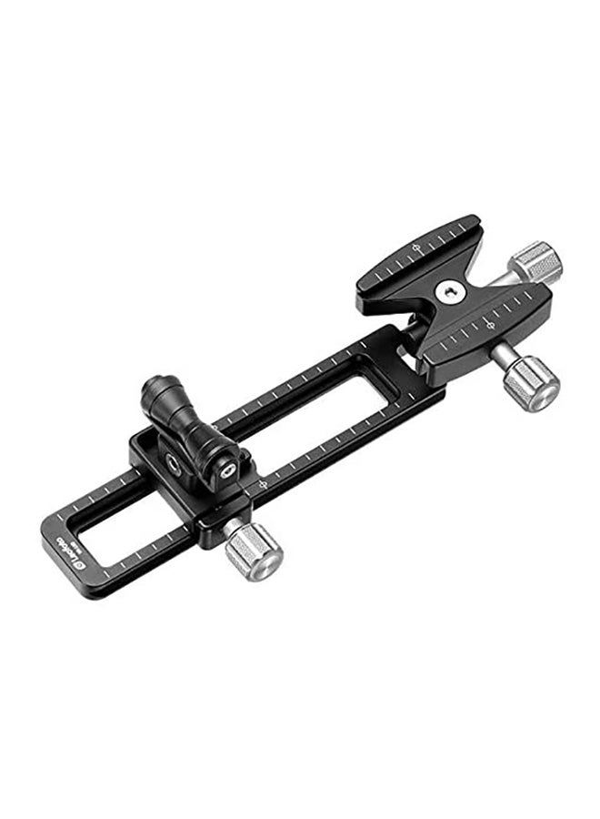 Leofoto Long Tele Lens QR Plate Mount Arca Lever Clamp Compatible Black  - Image 1