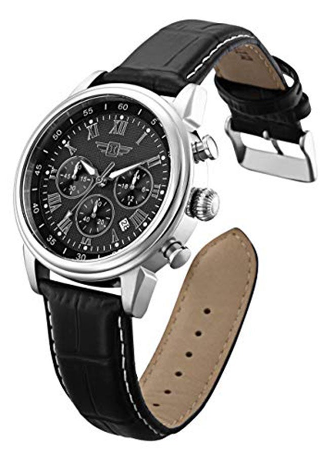 Men's Stylish Analog Wrist Watch - 45 mm - Black - v1626589746/N48250645A_3