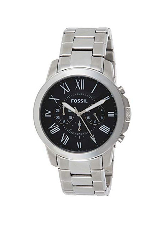 FOSSIL Men's Stylish Analog Wrist Watch - 43 mm - Silver  - Image 1