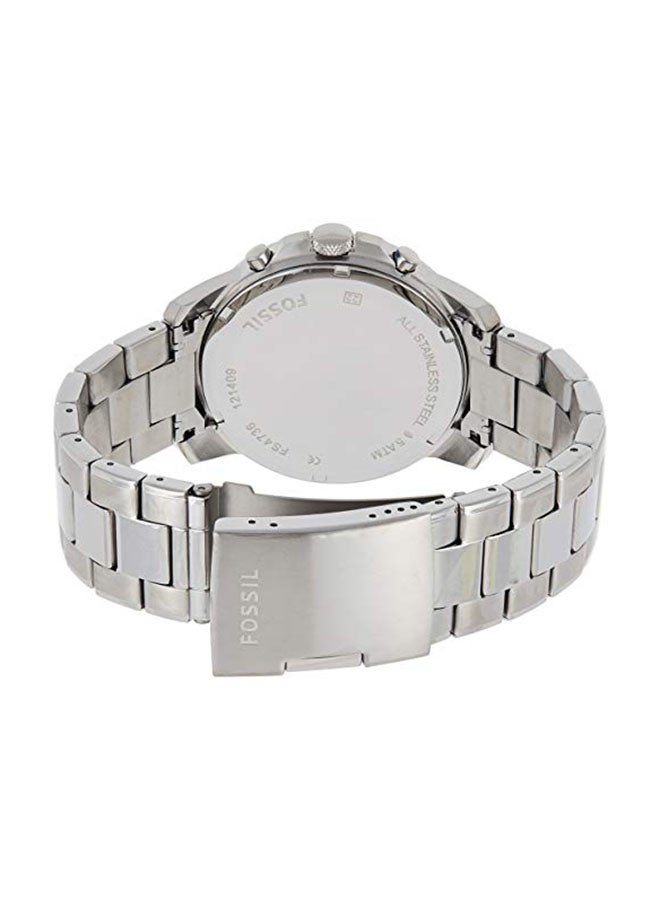 FOSSIL Men's Stylish Analog Wrist Watch - 43 mm - Silver  - Image 2