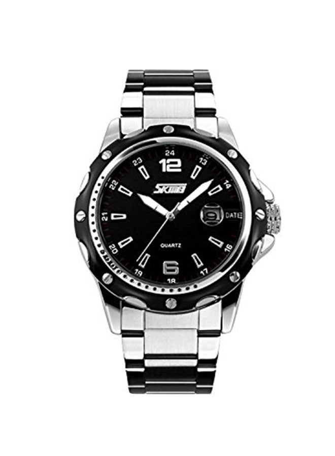 cofuo Men's Stylish Analog Wrist Watch - 43 mm - Silver - Image 1