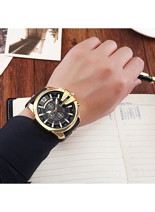 CURREN - Men's Stylish Analog Wrist Watch - 45 mm - Black - Image 1