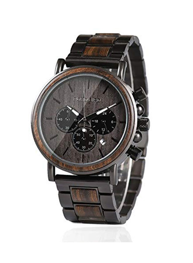 BOBO BIRD Men's Stylish Analog Wrist Watch - 45 mm - Grey - Image 1
