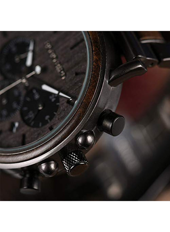 BOBO BIRD Men's Stylish Analog Wrist Watch - 45 mm - Grey - Image 5