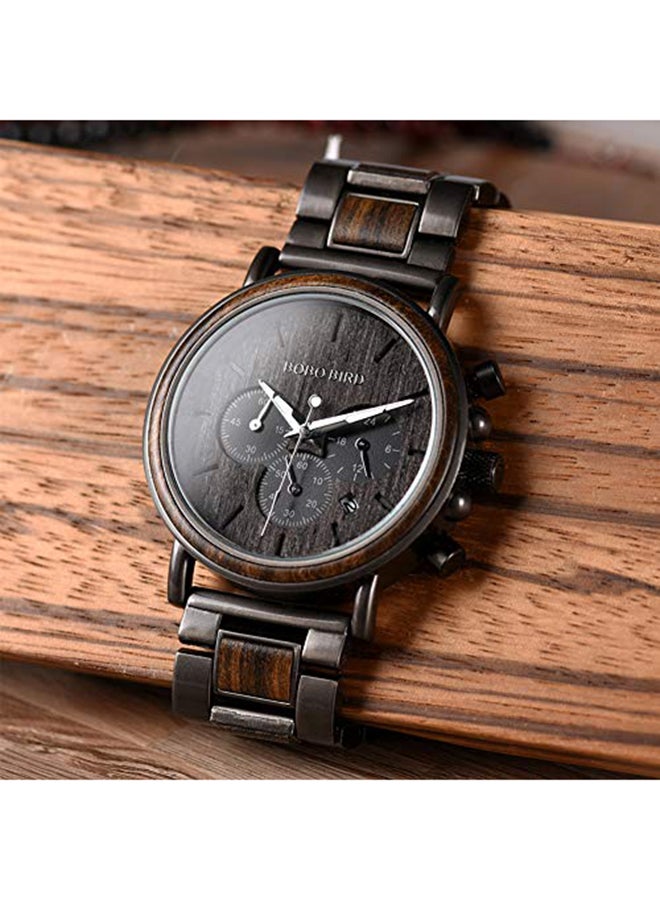 BOBO BIRD Men's Stylish Analog Wrist Watch - 45 mm - Grey - Image 3