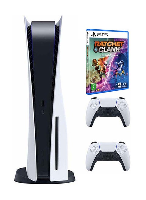 PlayStation 5 Console (Disc Version) With Extra Controller And Ratchet And Clank - Rift Apart Game