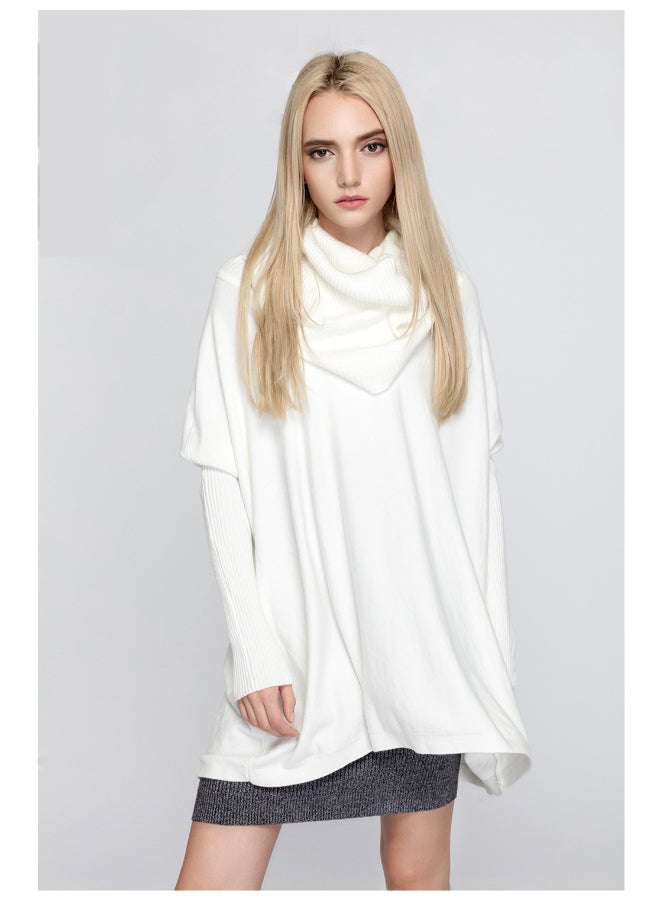 Joychic Fashionable Casual Sweater White  - Image 1