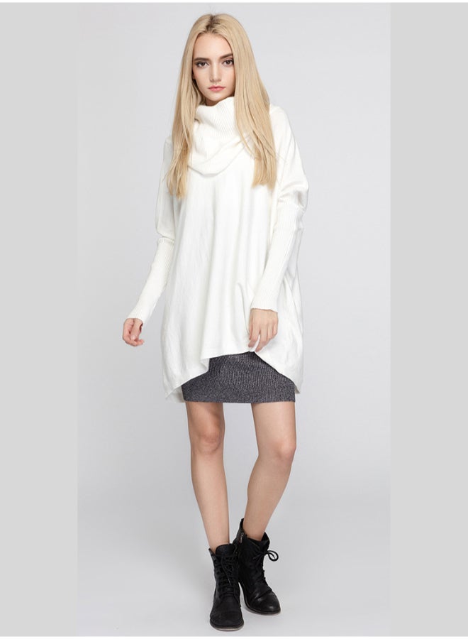 Joychic Fashionable Casual Sweater White  - Image 2