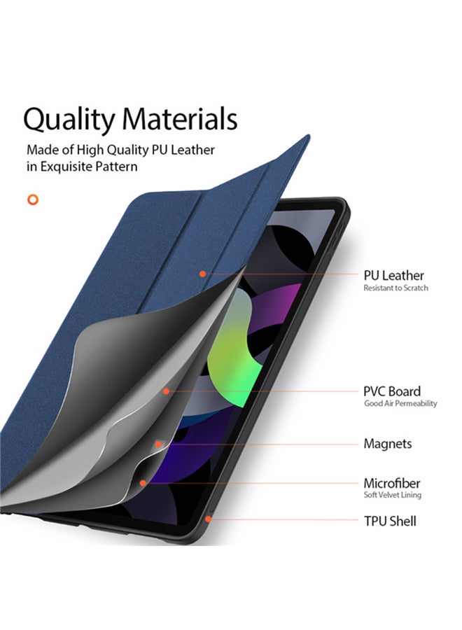 DUX DUCIS - Domo Series Case For Apple iPad Air 4 10.9 With Pencil Holder & Auto Sleep Wake Blue - Image 1