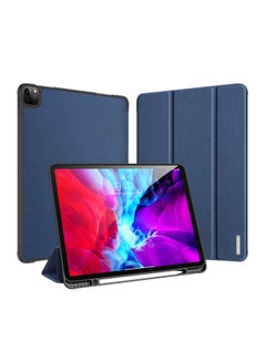Domo Series Case For Apple iPad Pro 12.9 (2020) With Apple Pencil Holder & Auto Sleep Wake Blue