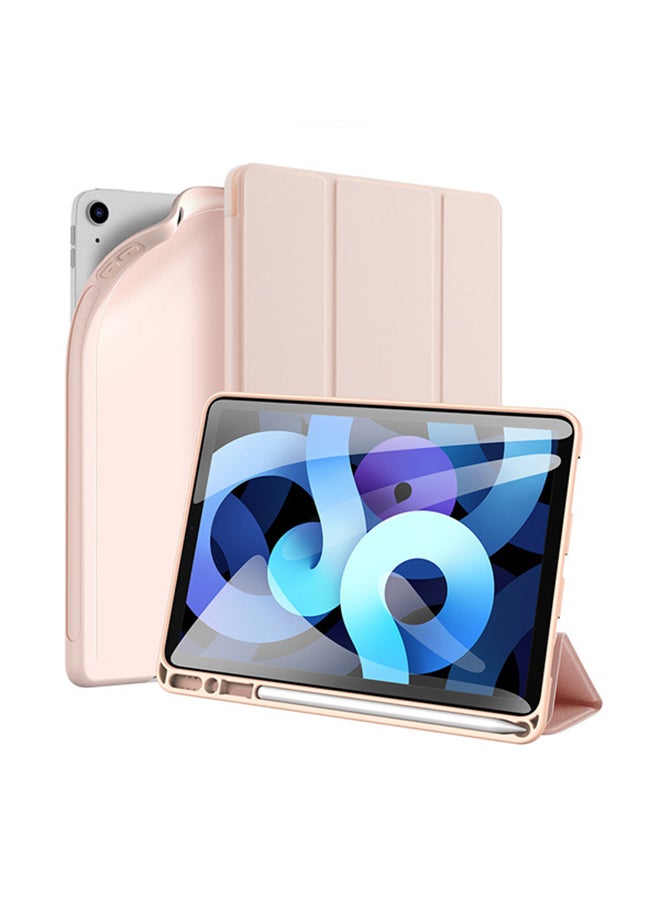 دوكس دوتشيز غطاء حماية واقٍ من سلسلة أوسوم لجهاز أبل آي باد آير 4 مقاس 10.9 بوصة مع حامل قلم وخاصيّة السكون التلقائي وردي - Image 1