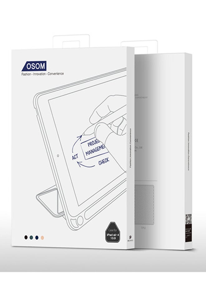 دوكس دوتشيز غطاء حماية واقٍ من سلسلة أوسوم لجهاز أبل آي باد آير 4 مقاس 10.9 بوصة مع حامل قلم وخاصيّة السكون التلقائي وردي - Image 3